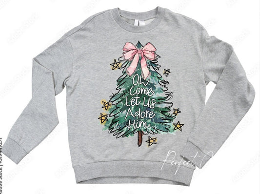 Oh Come Let us adore him - Christmas Tree