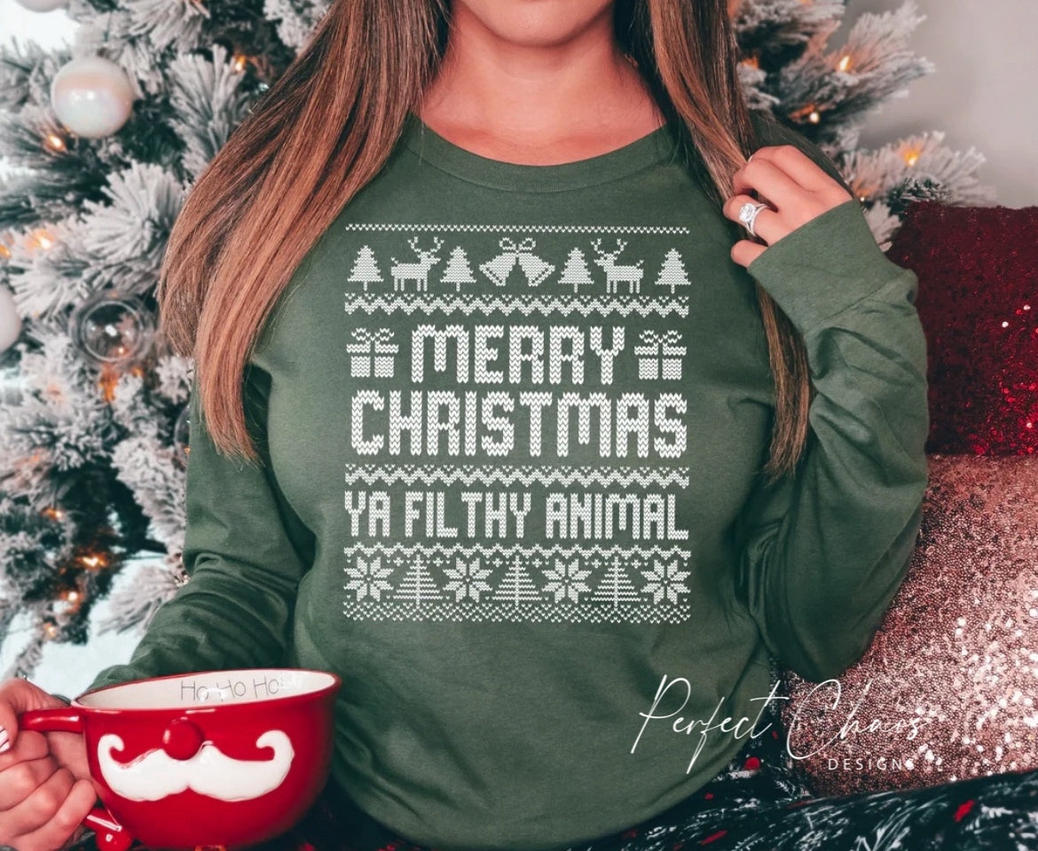 Merry Christmas Ya Filthy Animal