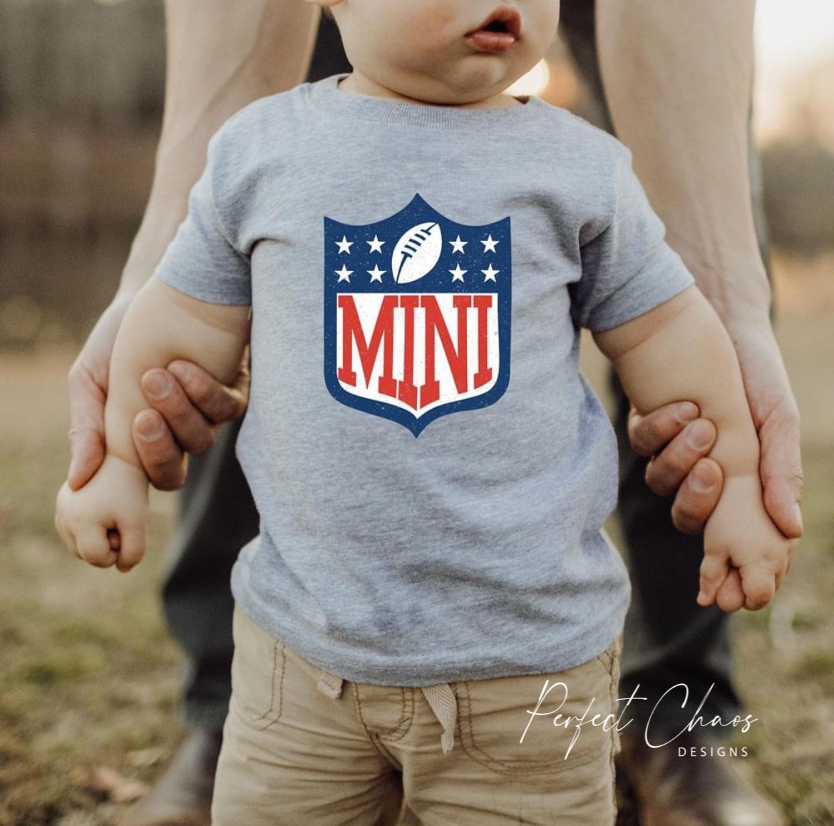 Mama + Mini Football Logo
