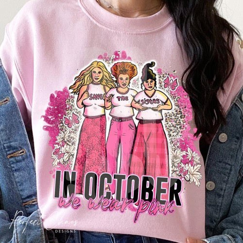 In October we wear pink