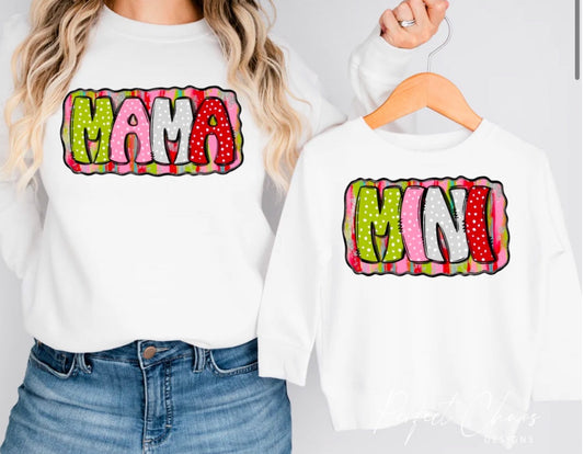 Mama + Mini Colorful Polka Dots