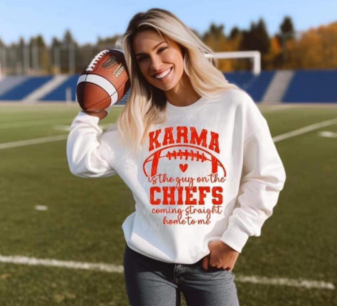 Karma is the guy on the chiefs coming home to me