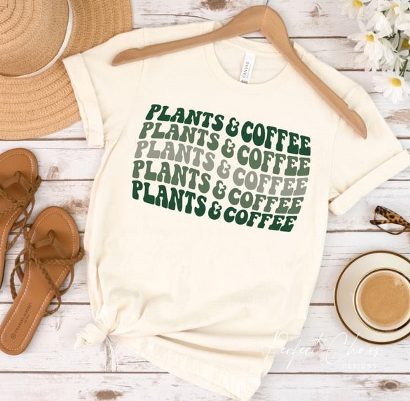 Plants and coffee