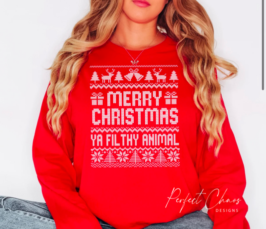 Merry Christmas Ya Filthy Animal