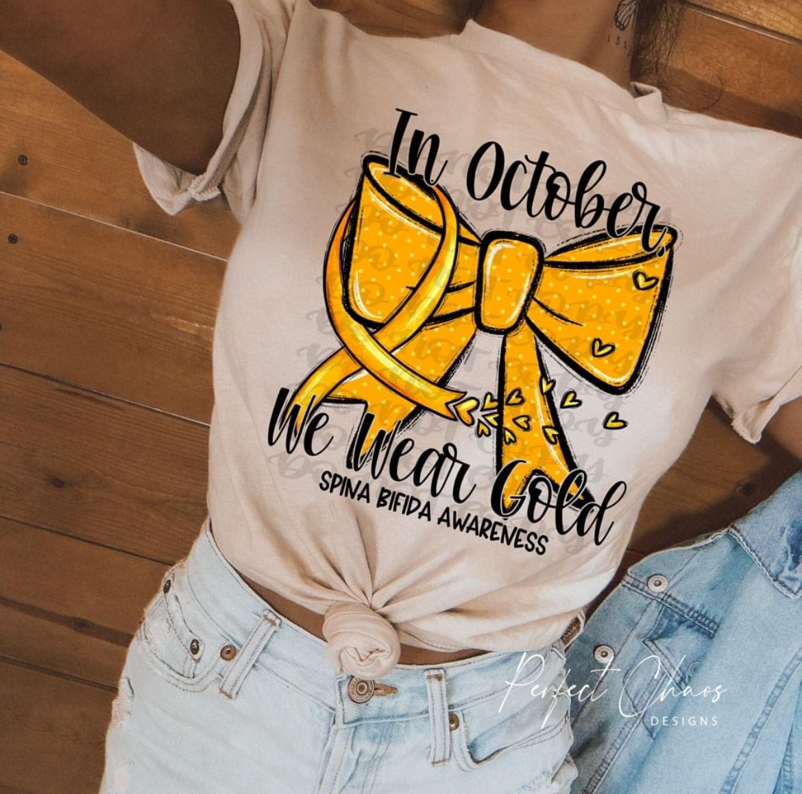 In October we wear gold