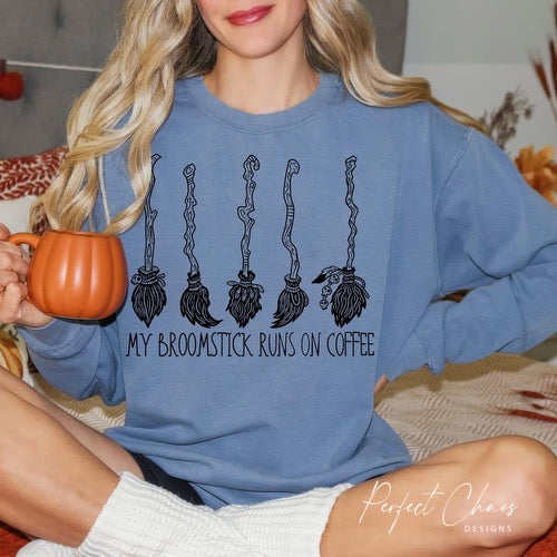 My broomstick rolls on coffee