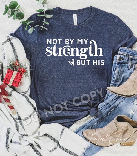 Not my strength but his