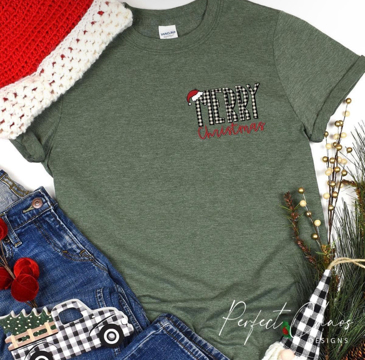 Merry Checkered Plaid Christmas