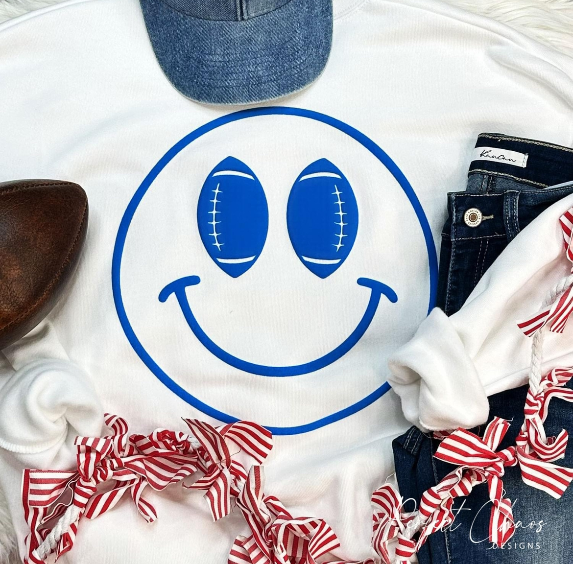 Smiley Face Football Eyes
