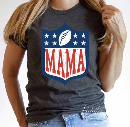 Mama + Mini Football Logo