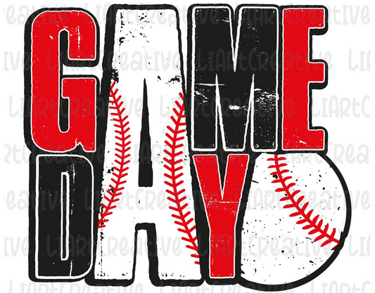 Game day red and black