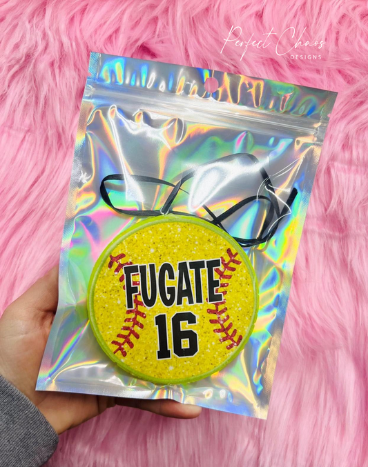 Softball + Baseball Custom Glitter Freshies