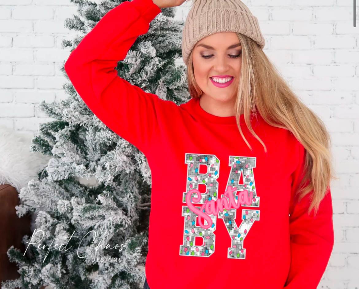 Santa Baby - Sequin Look