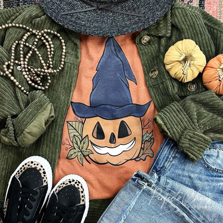 Pumpkin witch hat