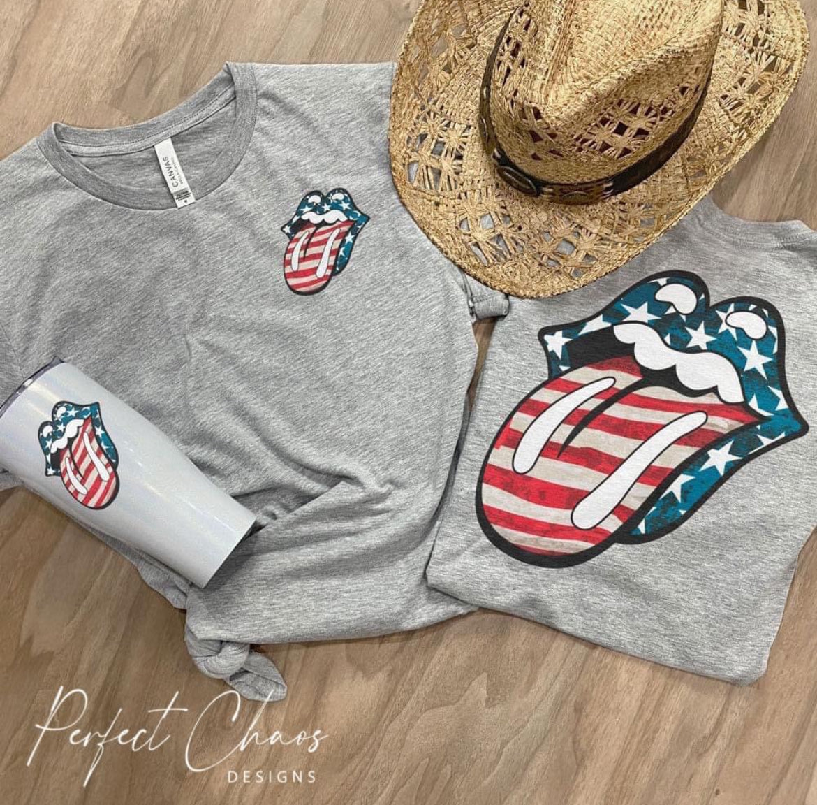 America Tongue Out