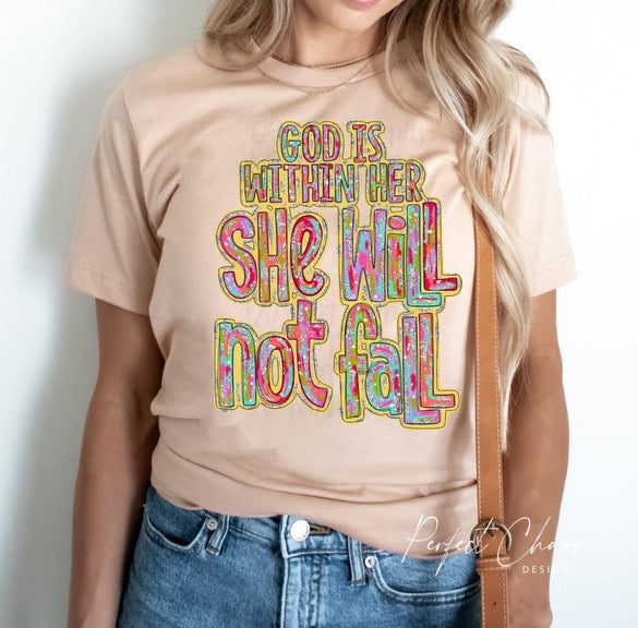 God is within her she will not fail
