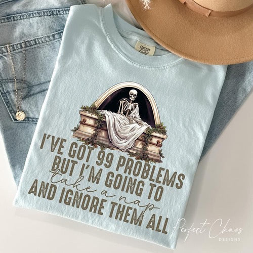 I got 99 problems but I’m going to ignore them all and take a nap