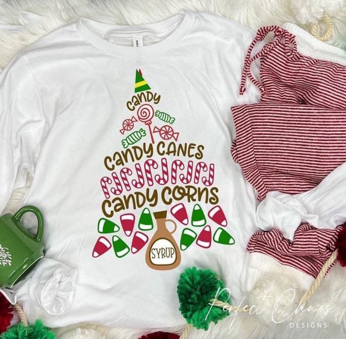 Candy candy canes candy corn syrup