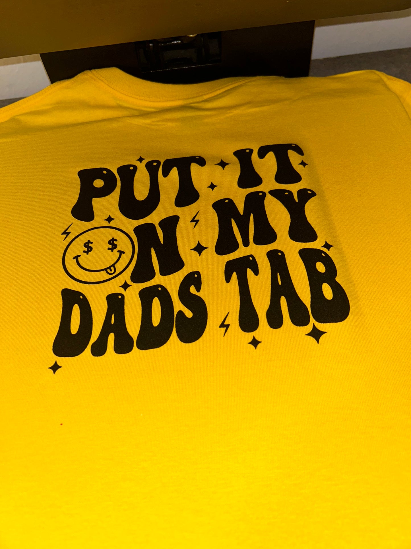 Put it on my Dad's Tab