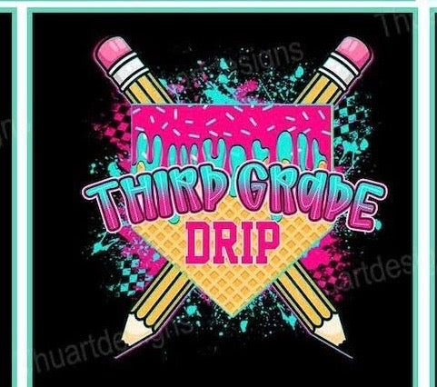 Neon Grade Pencil Drip