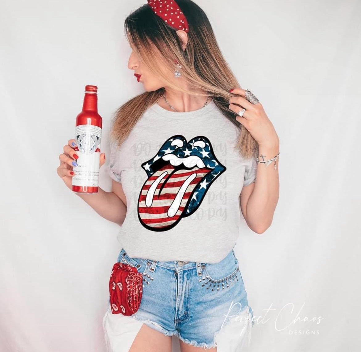 America Tongue Out