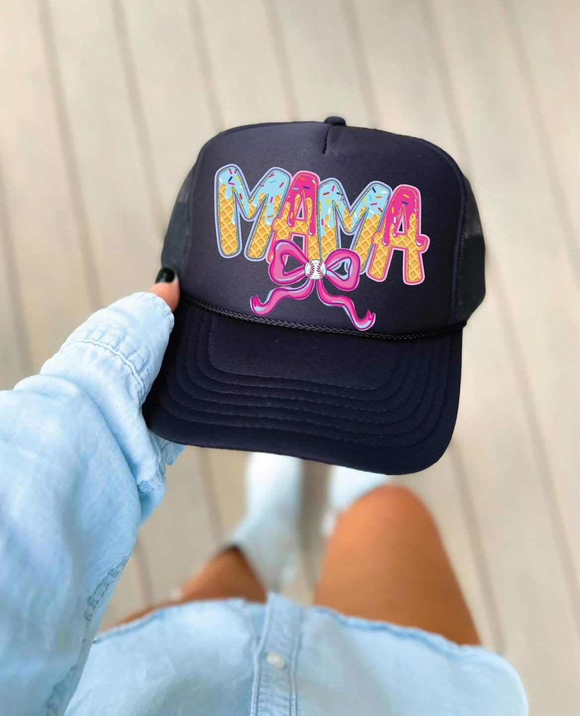 Mama Ice Cream Bow Hat