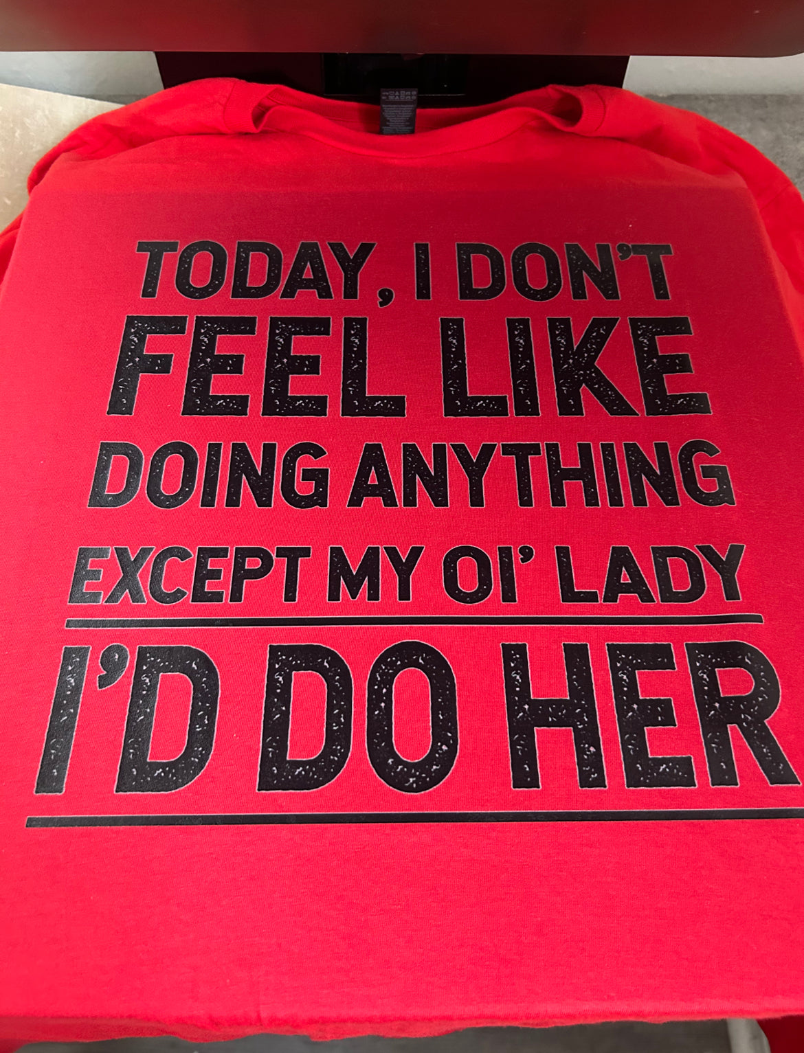 Today, i don't feel like doing anything