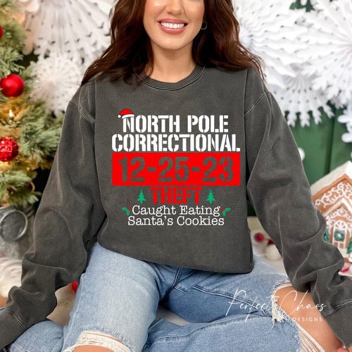 North Pole correctional Bribery - Caught eating Santa's Cookies