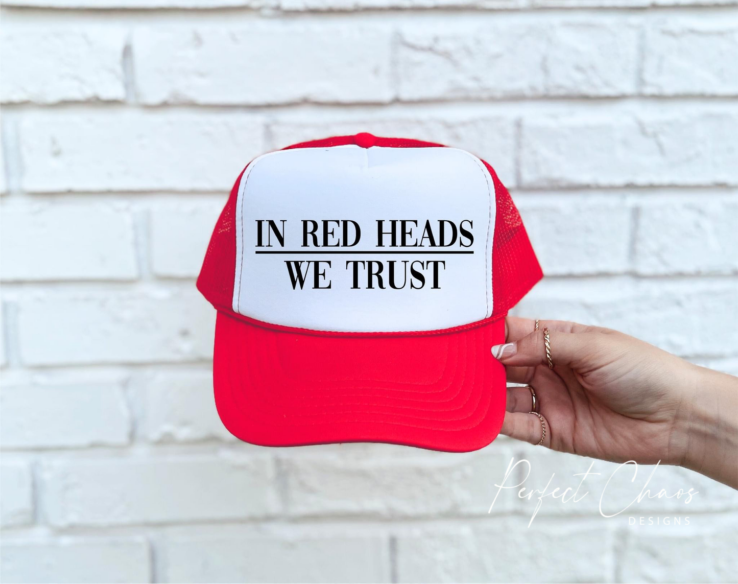 In Red Heads We Trust Hat