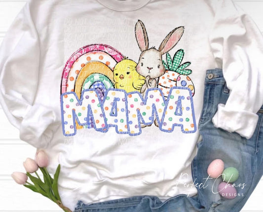 Mama + Mini Easter Bunny + Chick