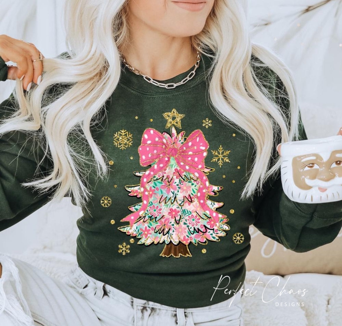 Floral Christmas Tree - Different Patterns