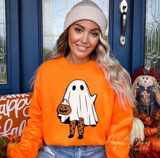 Ghost + Pumpkin Bucket