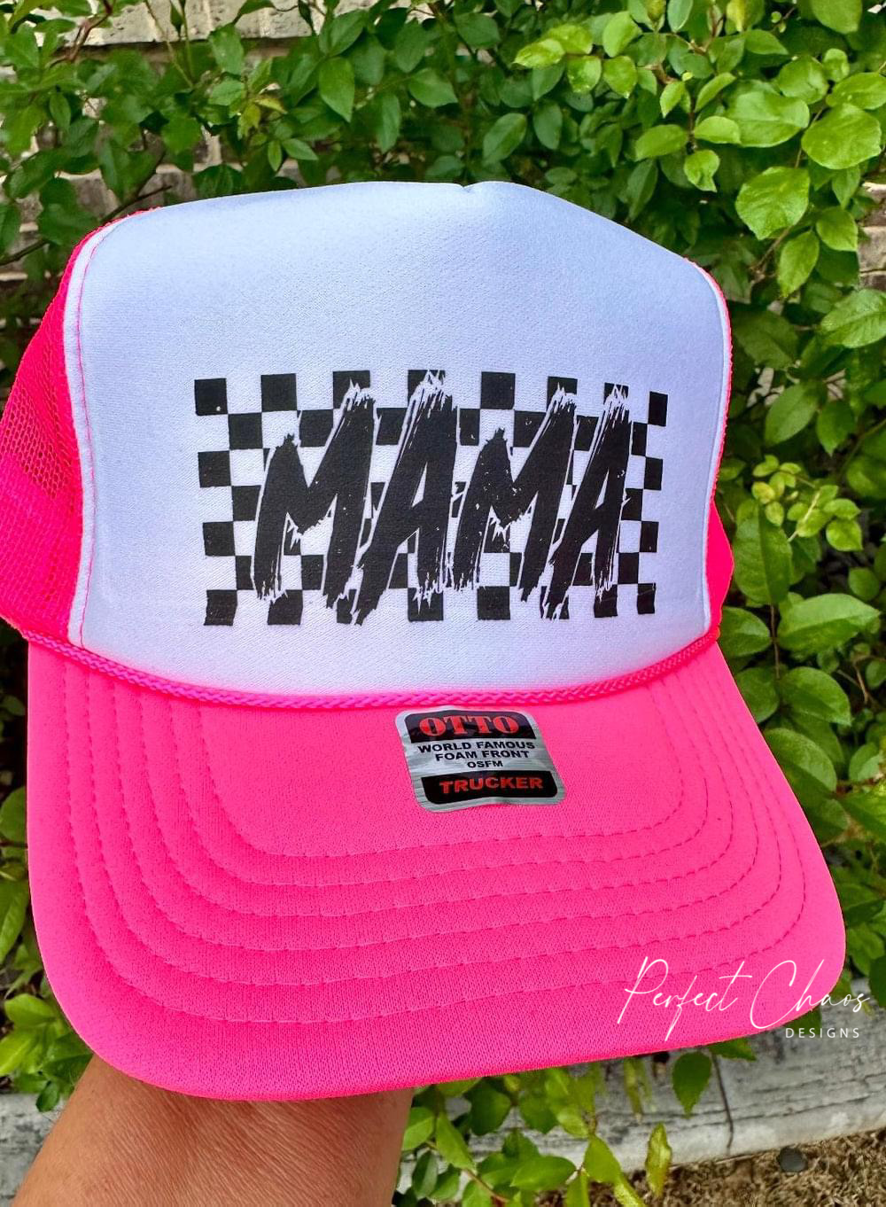 Mama Checkered Background