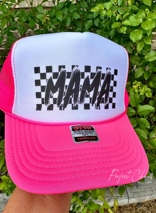 Mama Checkered Background