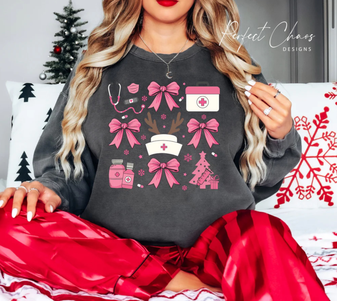 Christmas Nurse Things + Bows