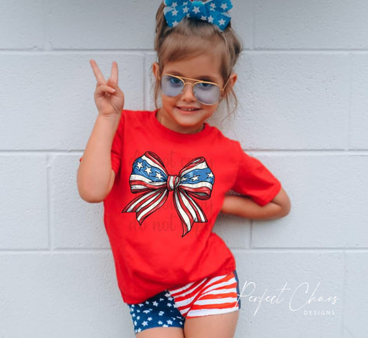 Patriotic Bow - Stripes