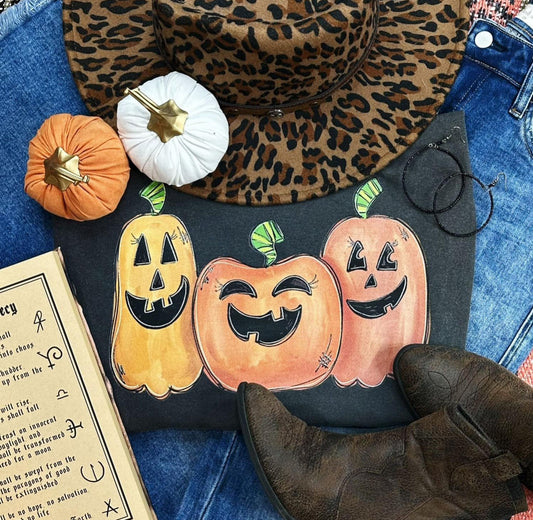 3 Face Pumpkins