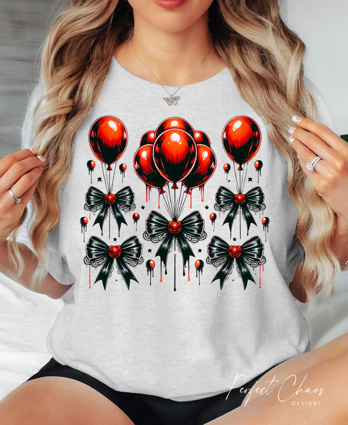 Corquette Horror Red Balloons