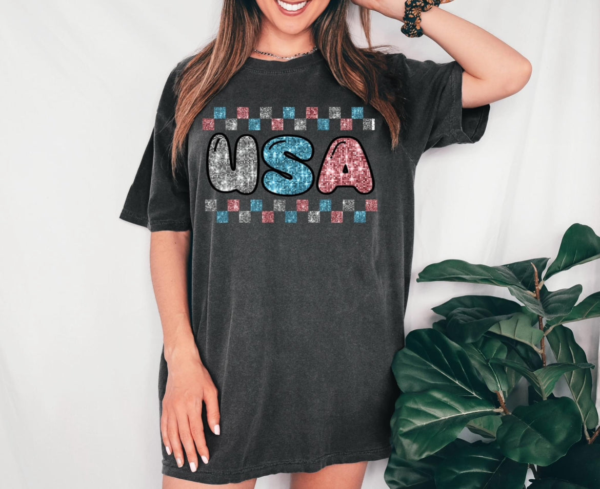 USA Glittery like