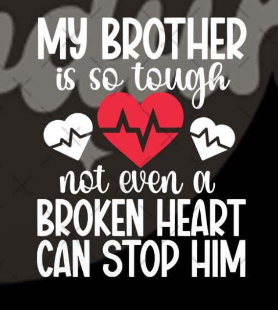 My brother is so tough