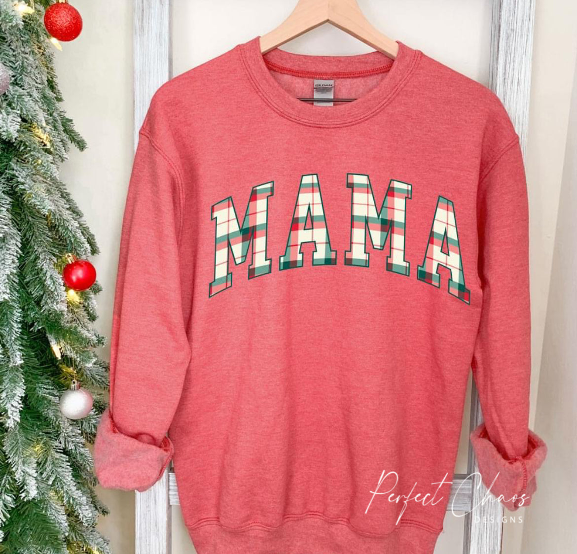Mama Christmas Plaid