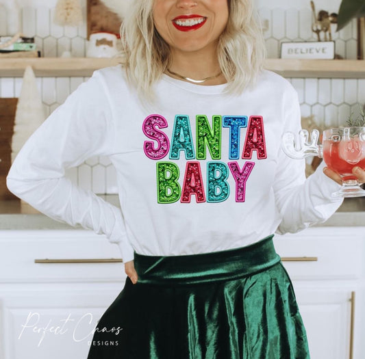 Santa Baby - Sequin Look