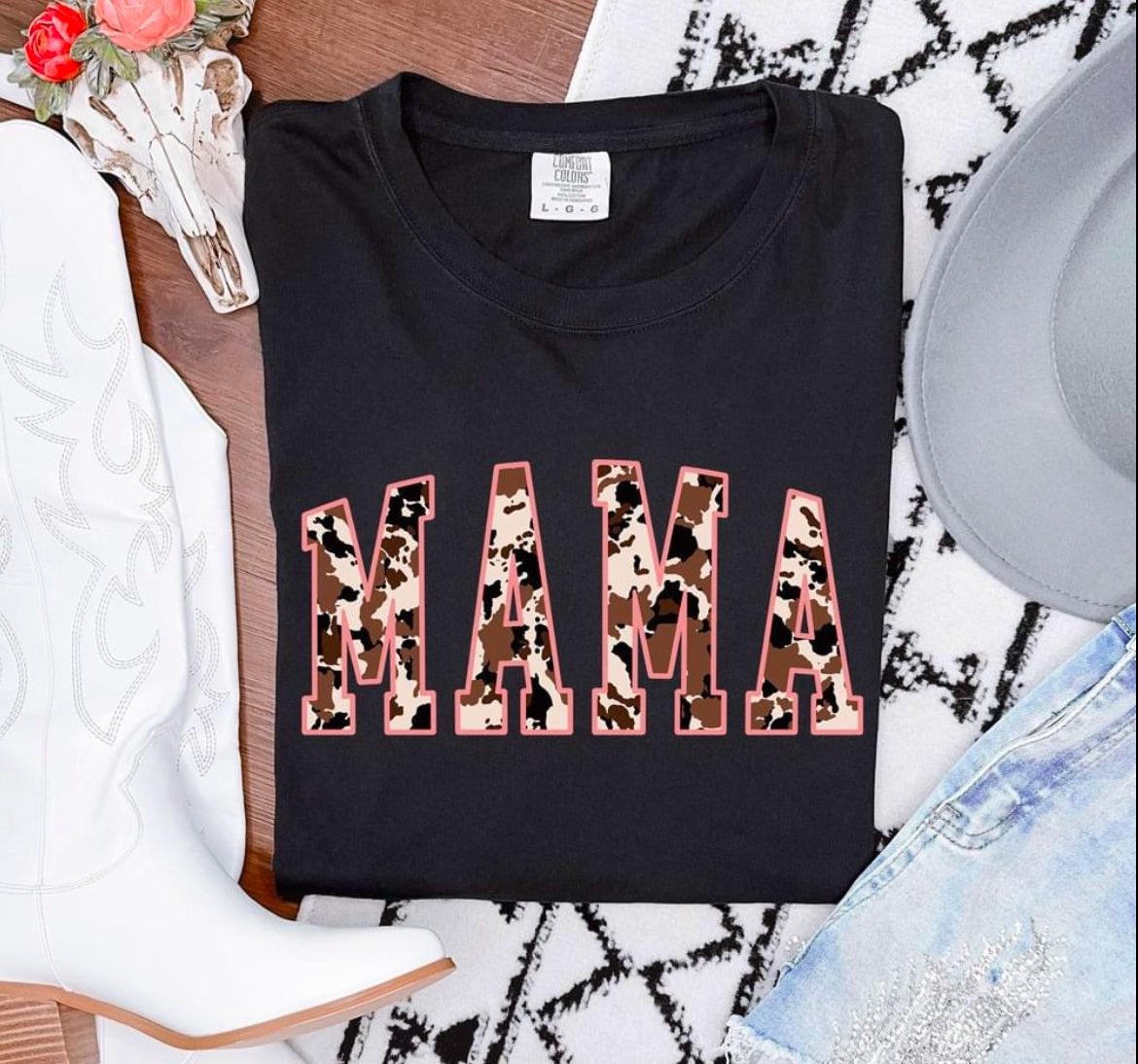 Mama + Mini Cow Print