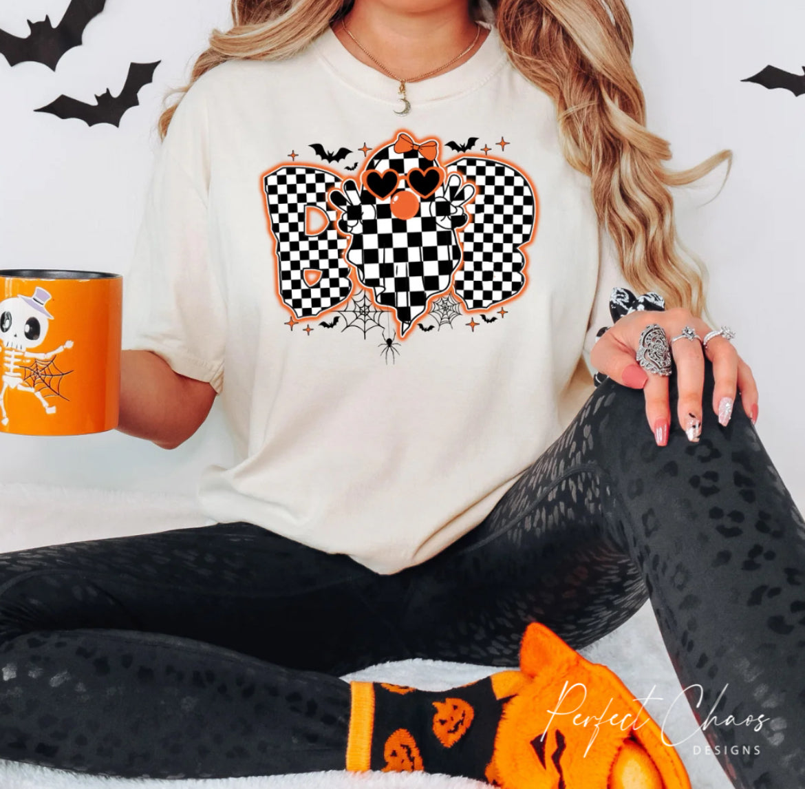 Checkered Boo Ghost