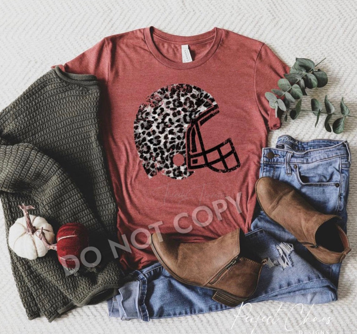 Leopard Football Helmet