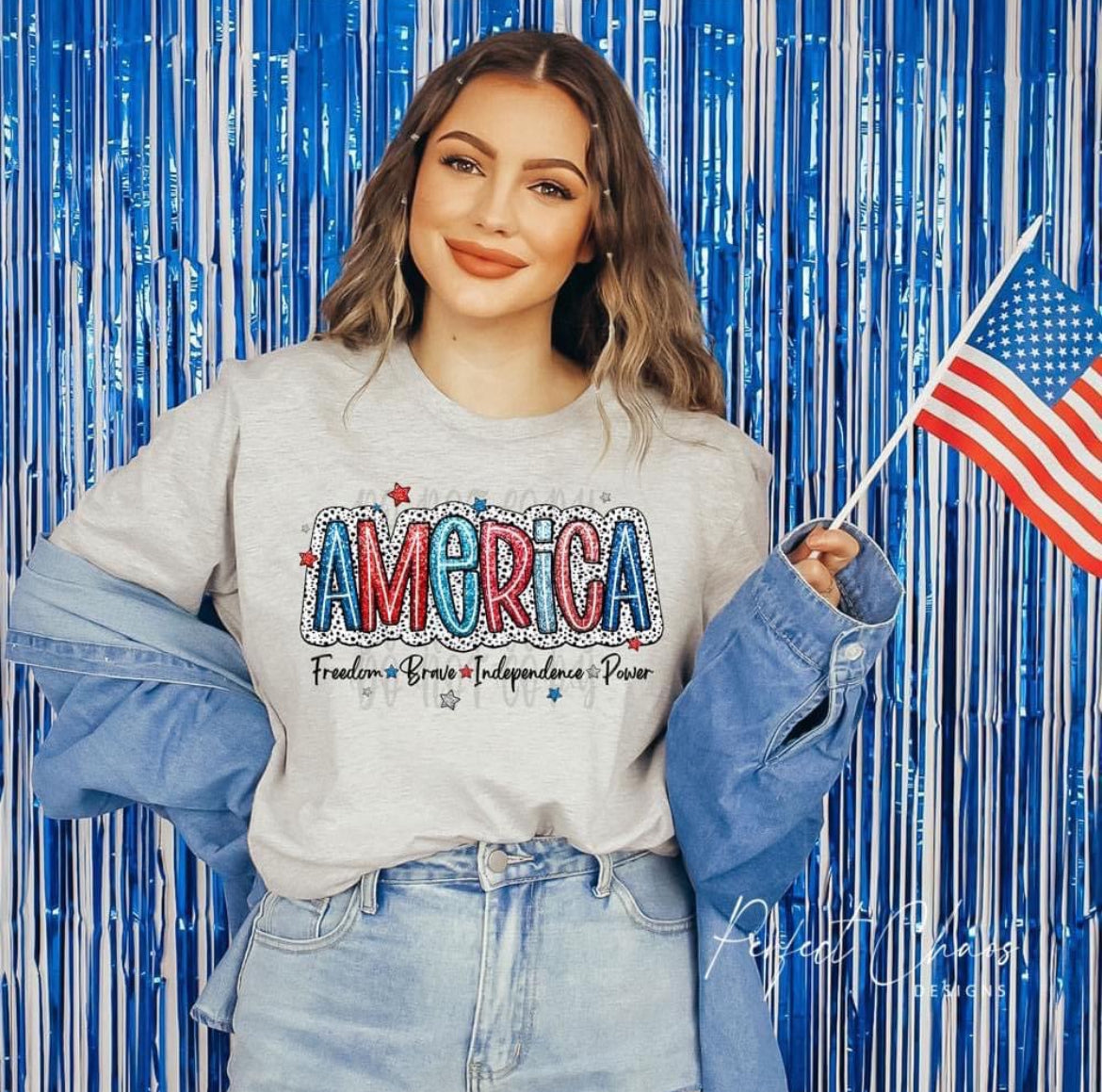 America Freedom Brave Independence Power
