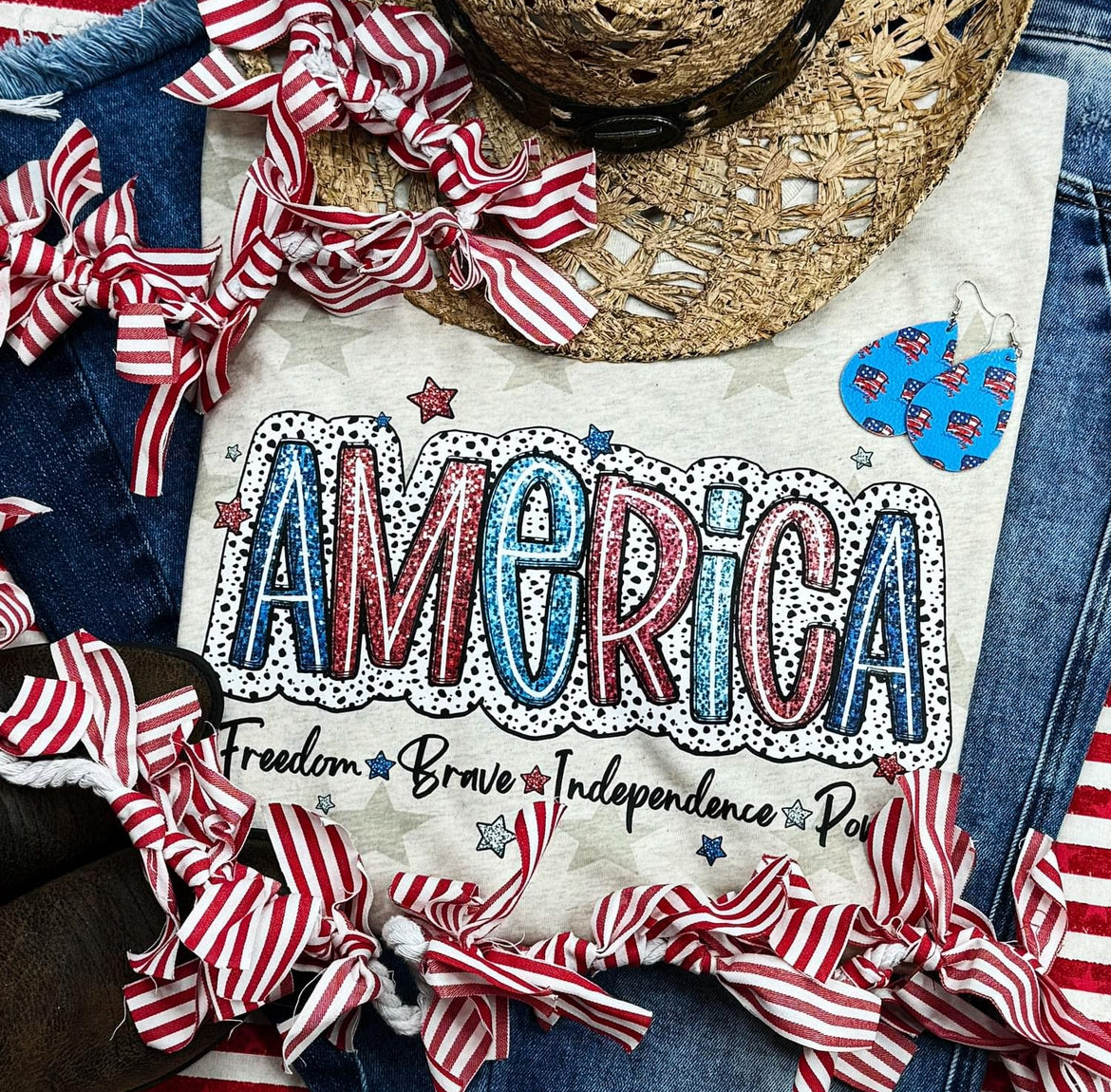 America Freedom Brave Independence Power