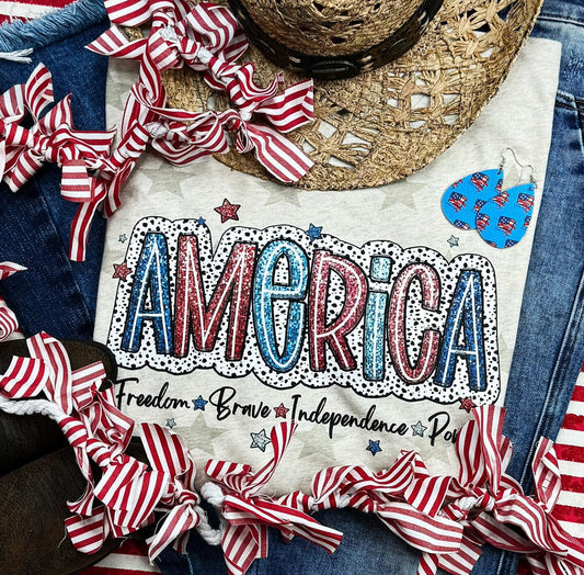 America Freedom Brave Independence Power