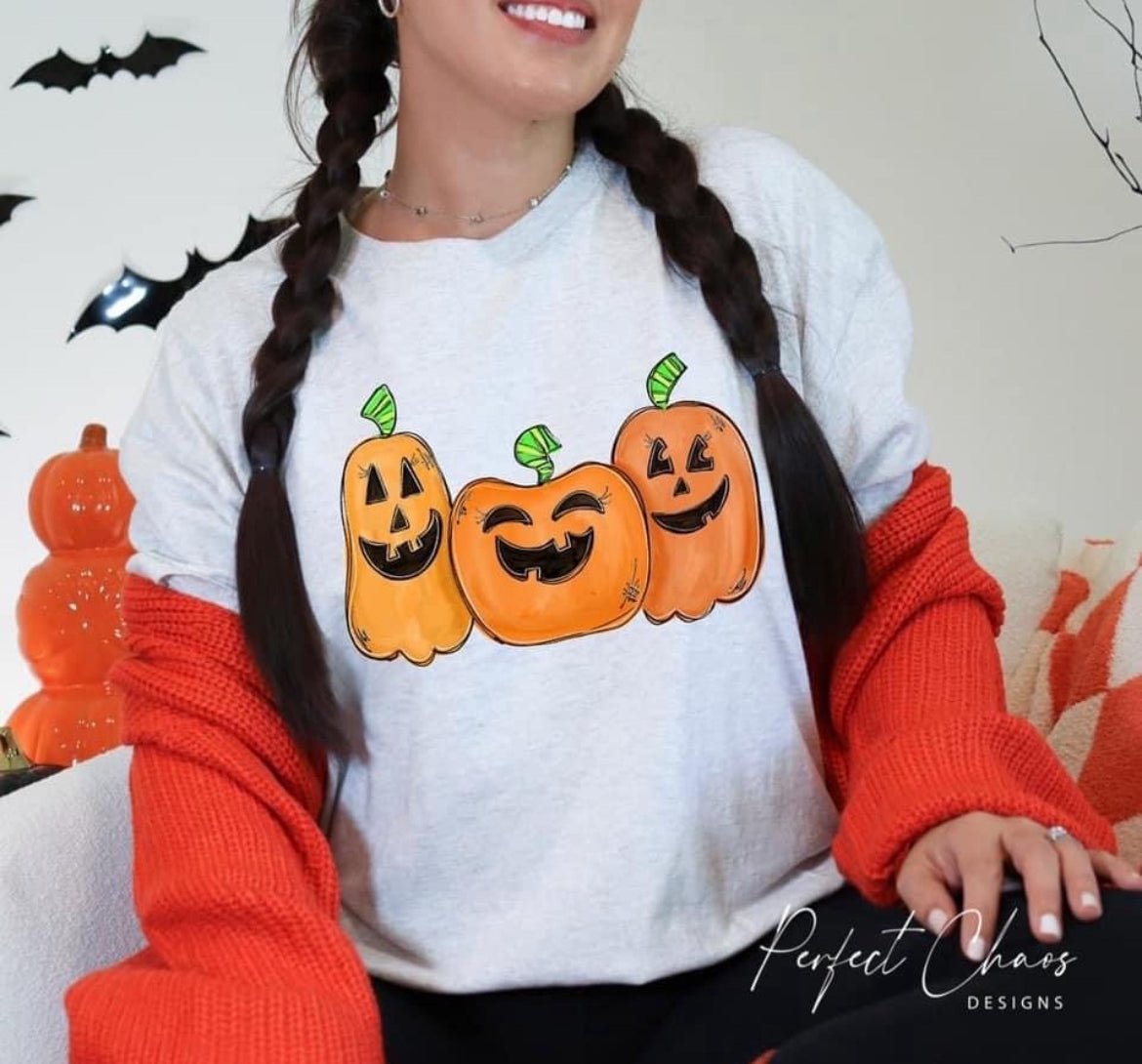 3 Face Pumpkins