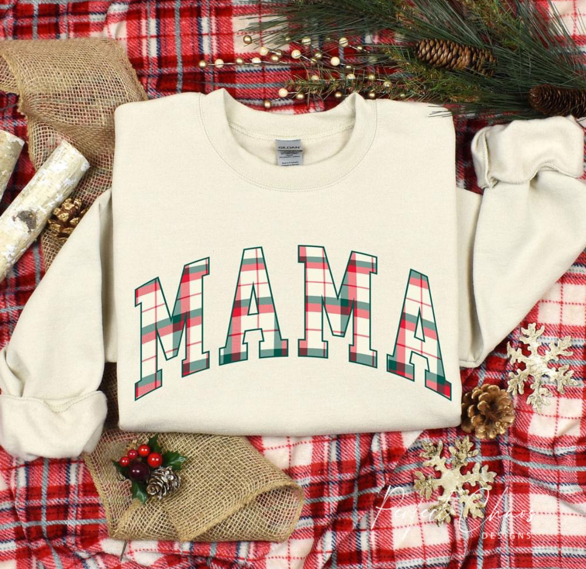 Mama Christmas Plaid